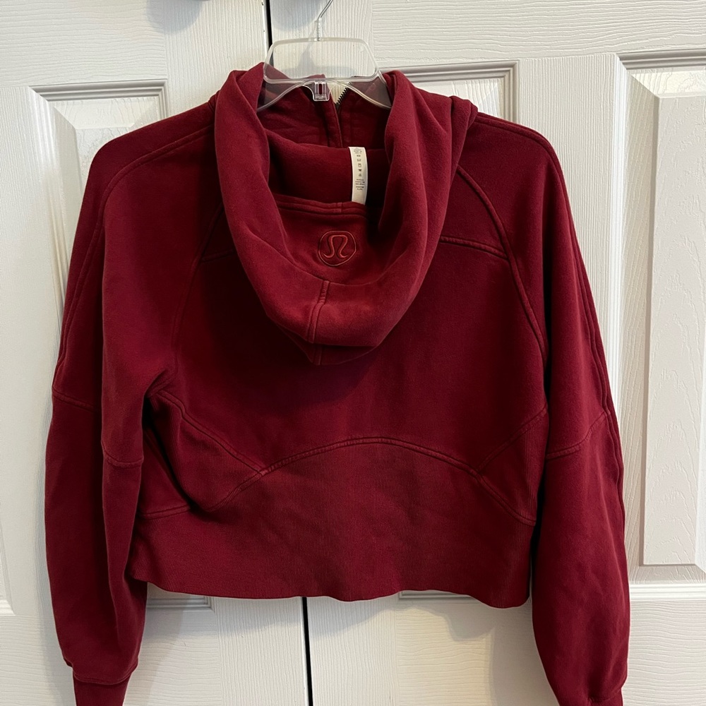 Lululemon maroon scuba half zip